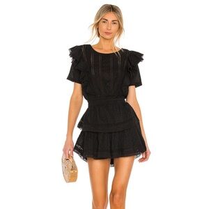 LoveShackFancy Black Mini Dress